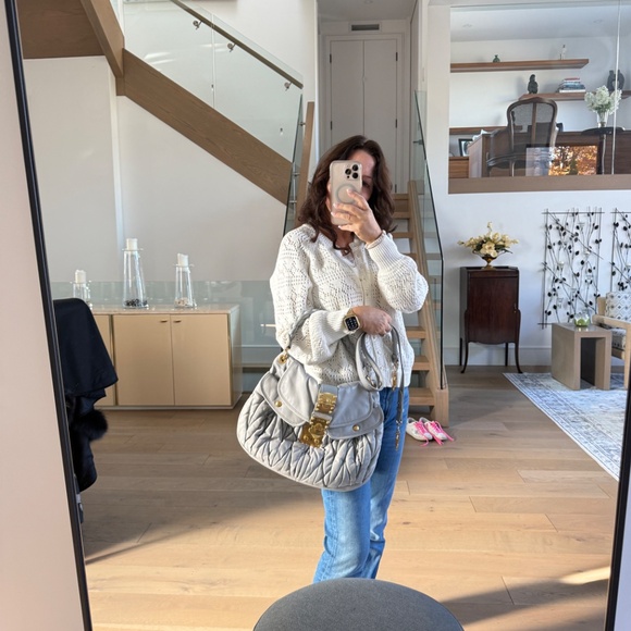 Miu Miu Nappa Matelasse Coffer Hobo Juta - Picture 10 of 11